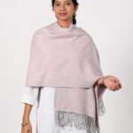 Blush Pink Merino Wool Stole